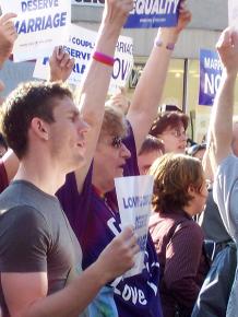 Rallying for marriage equality in New York City