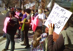 Supporters of Northwestern High School students gathered to show their support