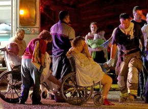 Residents of the nursing home in West, Texas, receive treatment following the explosion