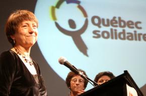 Françoise David, a member of the National Assembly for Québec solidaire