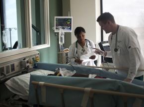 Nurses at work in a hospital